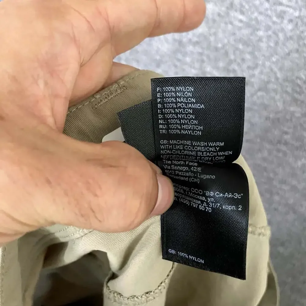 The North Face Men's Size 38 Beige Straight Leg Nylon Outerwear Pants
